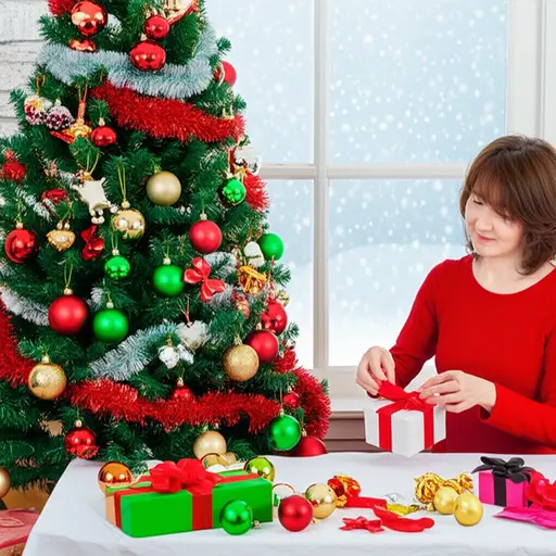 我的姑妈每年圣诞节都会给我们寄礼物。