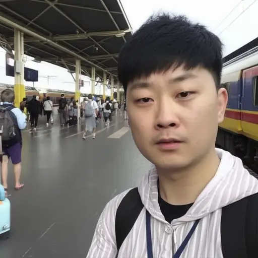 我得去车站接我母亲。