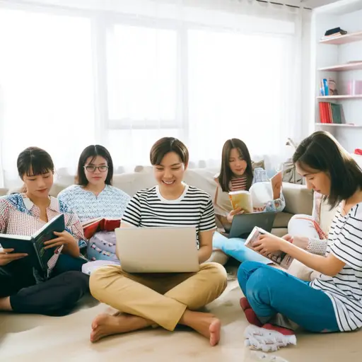 他和另外四个学生住在一所房子里。