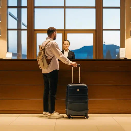 因为天晚了，我决定入住一家酒店。