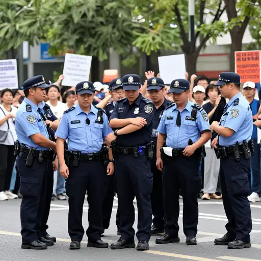 二十五名警察在抗议活动中受了轻伤。