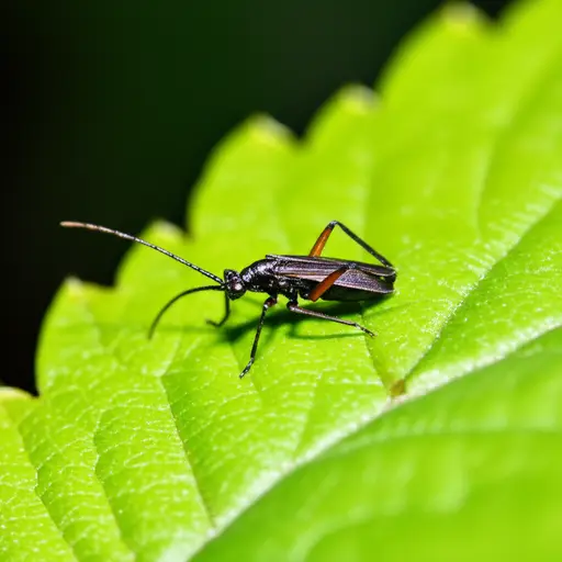 看！那里有一只小昆虫。