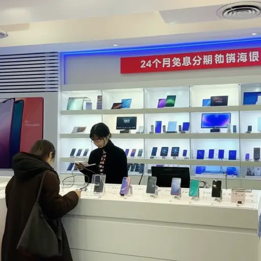 这家商店对昂贵的电子产品提供24个月的免息信贷。