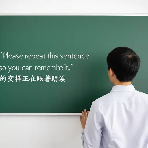 请重复这个句子，这样你就能记住它了。
