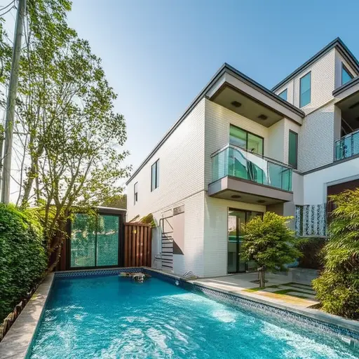 我的新房子比旧房子大一倍。