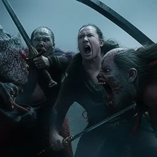 唯一能听到的声音是英雄们与怪物战斗时的喊叫声。