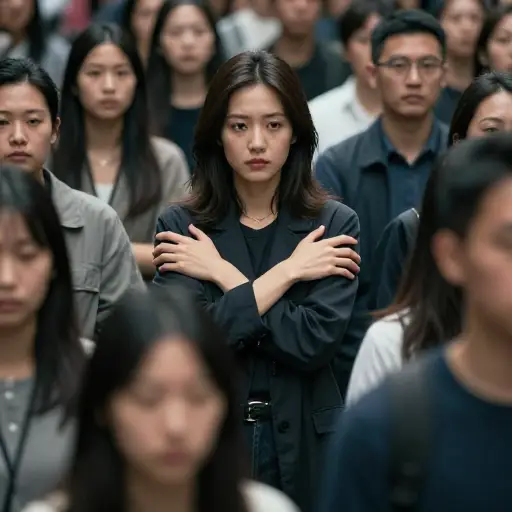 她的冷淡让人难以接近。