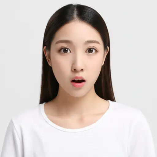 她惊讶地倒吸了一口气。