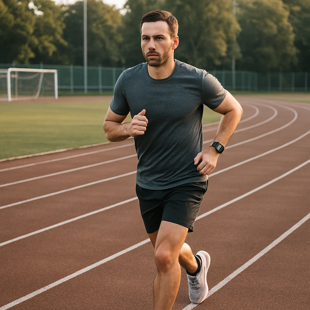 跑步者常常按照训练计划，逐渐增加跑步距离。