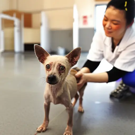 被救出的狗曾是身体虐待的受害者。