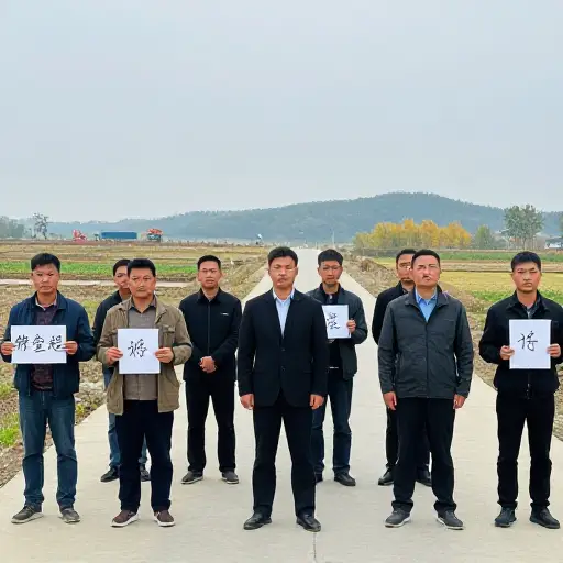 当地的村民反对在附近修建高速公路的计划。